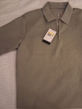 Nike 24.7 Light Olive Button Down Men's Top